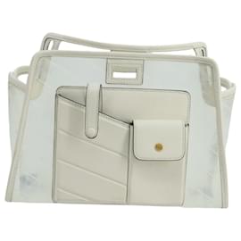 Fendi-FENDI Bag Cover Vinyl Clear White Auth ti2354-White,Other