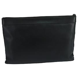 Louis Vuitton-LOUIS VUITTON Monogram Shadow Discovery Clutch Bag Black M62903 LV Auth 100835-Black