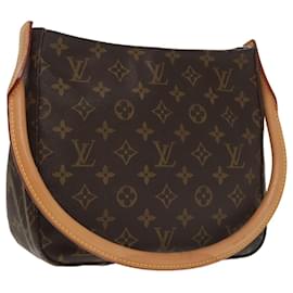 Louis Vuitton-LOUIS VUITTON Monogram Looping MM Shoulder Bag M51146 LV Auth 101343A-Monogram