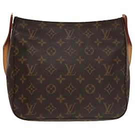 Louis Vuitton-LOUIS VUITTON Monogram Looping MM Shoulder Bag M51146 LV Auth 101343A-Monogram