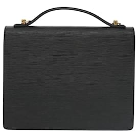 Louis Vuitton-LOUIS VUITTON Epi Monceau 28 Hand Bag Black M52122 LV Auth ep6598-Black