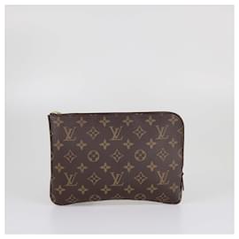 Louis Vuitton-Bolsas LOUIS VUITTON T. Tecido-Marrom