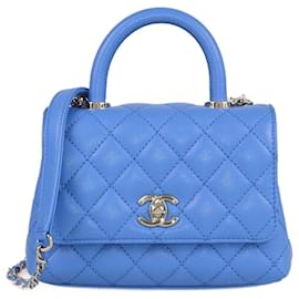 Chanel-CHANEL Handbags T. One Size Leather-Blue