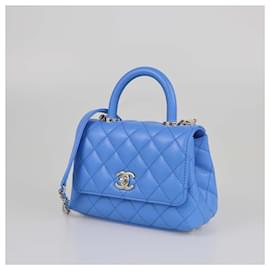 Chanel-CHANEL Handbags T. One Size Leather-Blue