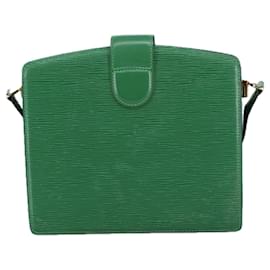 Louis Vuitton-LOUIS VUITTON Epi Capuchin Shoulder Bag Green M52344 LV Auth 100550-Green