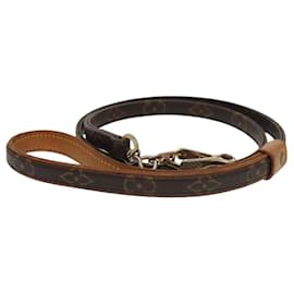 Louis Vuitton-LOUIS VUITTON Monogram Less Baxter MM Dog Leash M58056 LV Auth 101341-Monogram