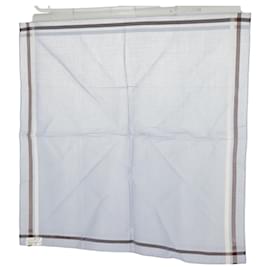 Hermès-HERMES Handkerchief Cotton Blue Auth bs20150-Blue