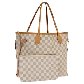 Louis Vuitton-LOUIS VUITTON Damier Azur Neverfull MM Tote Bag N51107 LV Auth 101333A-Other