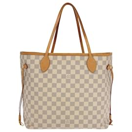 Louis Vuitton-LOUIS VUITTON Damier Azur Neverfull MM Tote Bag N51107 LV Auth 101333A-Other