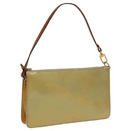 Louis Vuitton-LOUIS VUITTON Monogram Vernis Lexington Accessory Pouch Gris M91056 Auth 100603-Grey