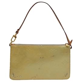 Louis Vuitton-LOUIS VUITTON Monogram Vernis Lexington Accessory Pouch Gris M91056 Auth 100603-Grey