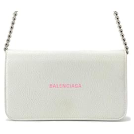 Balenciaga-Balenciaga Chain Shoulder Bag-White