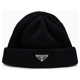 Prada Beanie Black Cashmere and Wool Black