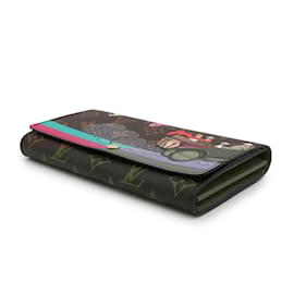 Louis Vuitton-Louis Vuitton Long Wallet Monogram Portefeuille Sarah-Fuschia