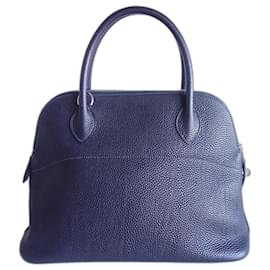 Hermès-Hermes Bolide 31 Bag-Dark blue