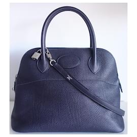 Hermès-Hermes Bolide 31 Bag-Dark blue