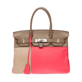 Hermès HERMES Birkin 30 Bag in Etoupe Leather - 102291 Taupe