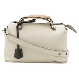 Fendi-Fendi By The Way Medium Leather Handbag 8BL146-Brown,Beige
