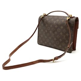 Louis Vuitton-Louis Vuitton Monogram Monceau 28 Handbag-Brown