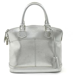 Louis Vuitton-Louis Vuitton Suhali Lockit PM Handbag M95541-Silvery,Metallic