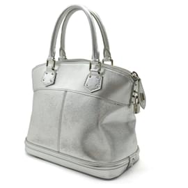 Louis Vuitton-Louis Vuitton Suhali Lockit PM Handbag M95541-Silvery,Metallic