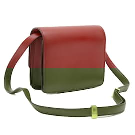 Céline-Celine Classic Box Shoulder Bag-Red