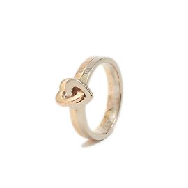 Anello Cartier 2 Cuori in Oro Rosa e Oro Bianco D'oro