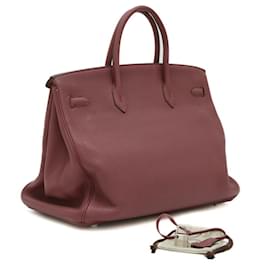 Hermès-Hermes Birkin 40 Handbag in Bois De Rose-Brown