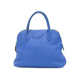 Hermès-Hermes Bolide 31 Handbag in Blue Hydra-Blue