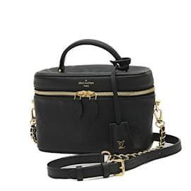 Louis Vuitton-Bolsa de Ombro Vanity PM Monogram Empreinte Louis Vuitton-Preto