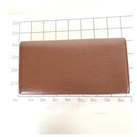 Louis Vuitton-Louis Vuitton Portefeuille Sarah Long Wallet-Brown,Other
