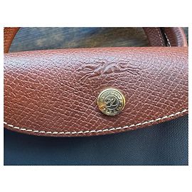 Longchamp Le Pliage Typ XL eingetragenes Modell Anthrazitgrau Dunkelbraun