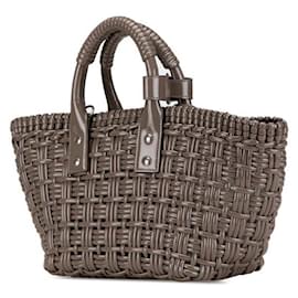 Balenciaga-Balenciaga Bistro Basket XS Handbag Gray-Grey