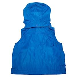 Moncler-Moncler Kids Down Vest Nylon Vest-Blue