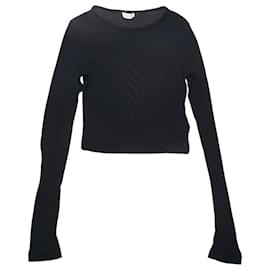 T-shirt transparent Yves Saint Laurent XS en rayonne et soie Noir