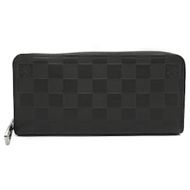 Louis Vuitton-Louis Vuitton Zippy Wallet Vertical Black N63548-Black