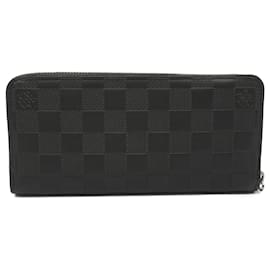 Louis Vuitton-Louis Vuitton Zippy Wallet Vertical Black N63548-Black
