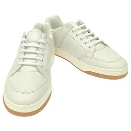 Yves Saint Laurent Baskets en cuir de veau SL/61 LT de Saint Laurent Blanc