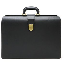 Burberry Leather Dulles Bag Briefcase Black