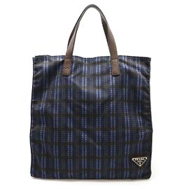 Prada Nylon-Leder Tote Bag VA0905 Schwarz