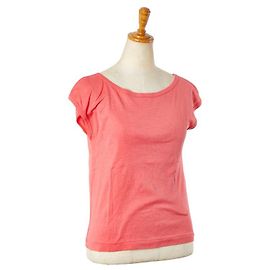 Camiseta de algodón con logo Yves Saint Laurent YSL Rosa
