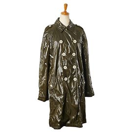 Moncler MYRTE Logo Patch Trench Coat Nylon Other