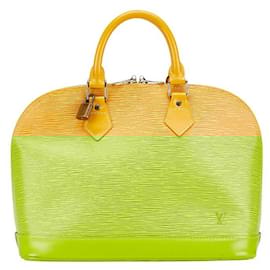 Louis Vuitton-Louis Vuitton Epi Alma Leather Handbag M52149-Yellow