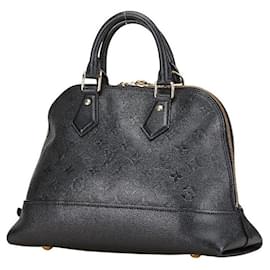 Louis Vuitton-Louis Vuitton Neo Alma PM Leather Handbag-Black