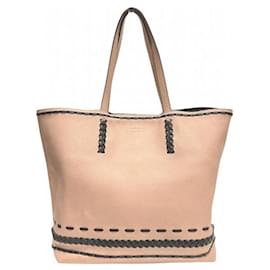 Tod's-Tod's Leather Gypsy Tote Bag-Pink