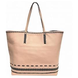 Tod's-Tod's Leather Gypsy Tote Bag-Pink