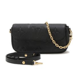 Louis Vuitton Monogram Empreinte Wallet on Chain Black