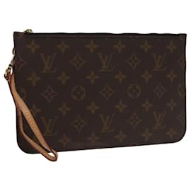 Louis Vuitton-LOUIS VUITTON Monogram Neverfull MM Pouch Accessory Pouch LV Auth 100584-Monogram