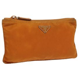 Prada Tasche aus Nylon orange Silber authentisch bs20377 Silber Orange