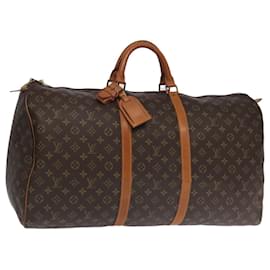Louis Vuitton-LOUIS VUITTON Monogram Keepall 60 Boston Bag M41422 LV Auth 100634-Monogram